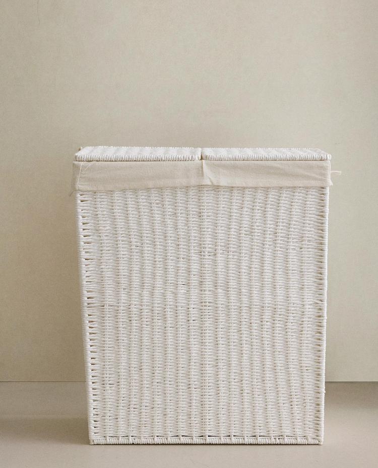 LAUNDRY BASKET WITH TWO COMPARTMENTS