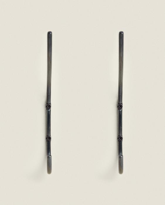 PACK OF LARGE DARK METAL HOOKS (PACK OF 2)