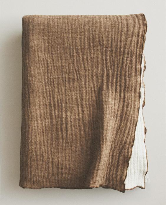 REVERSIBLE COTTON THROW