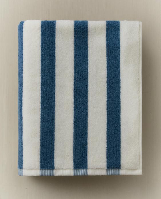 WIDE STRIPE BATH TOWEL