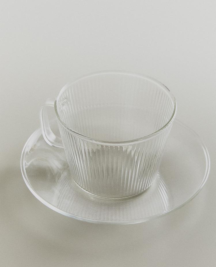 硼硅玻璃茶杯配杯碟