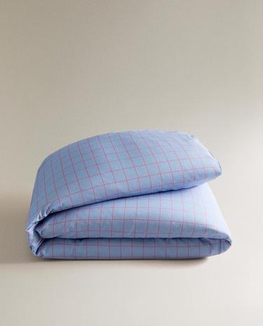 CHILDREN’S CHECK DUVET COVER