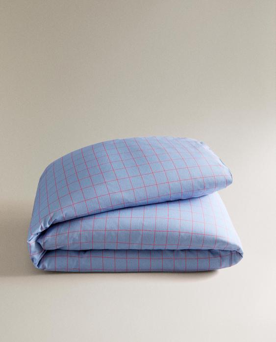 CHILDREN’S CHECK DUVET COVER