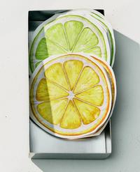 PACK OF LIME GREEN LEMON PAPER NAPKINS (PACK OF 30)
