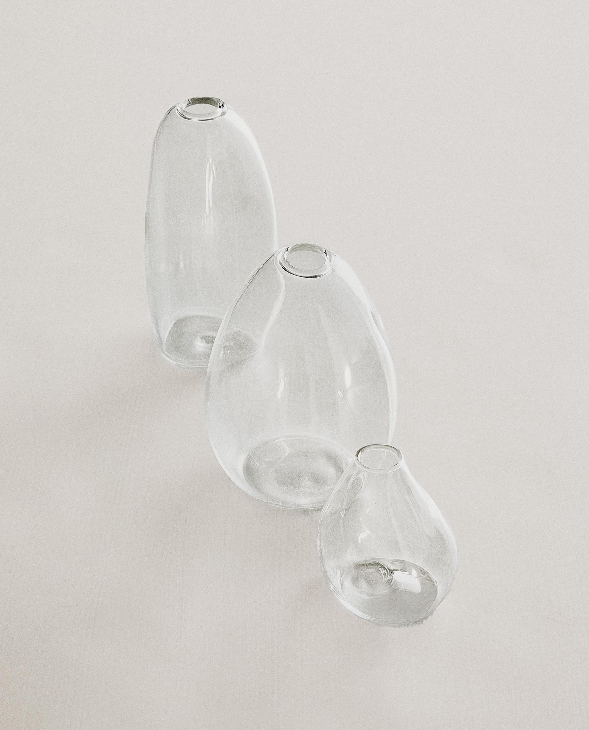 SMALL IRREGULAR GLASS VASE