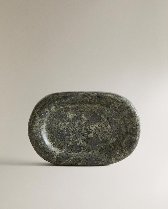 GREENISH MARBLE BATHROOM SOAP DISH