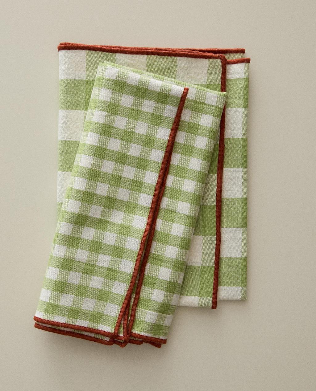 PACK OF CHECK TEA TOWELS (PACK OF 2)
