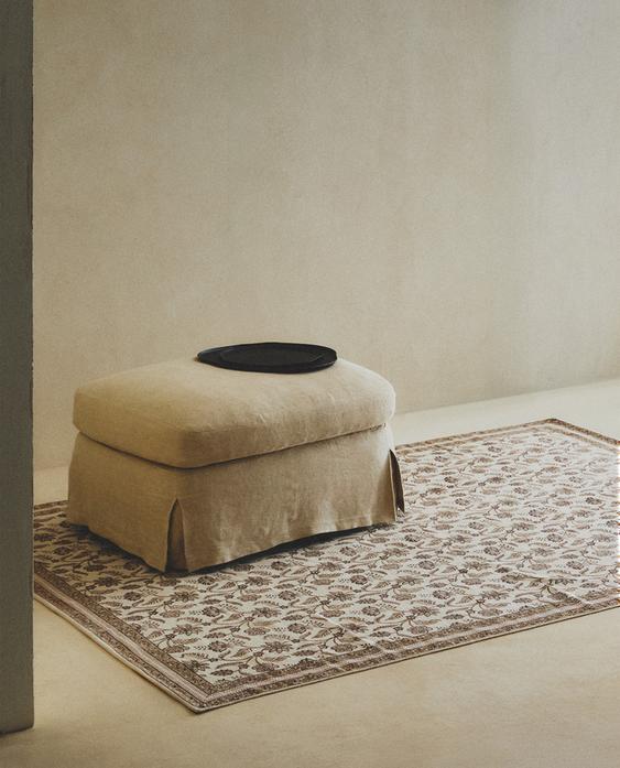 FLORAL PRINT RUG