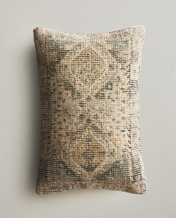 VINTAGE-EFFECT CUSHION COVER