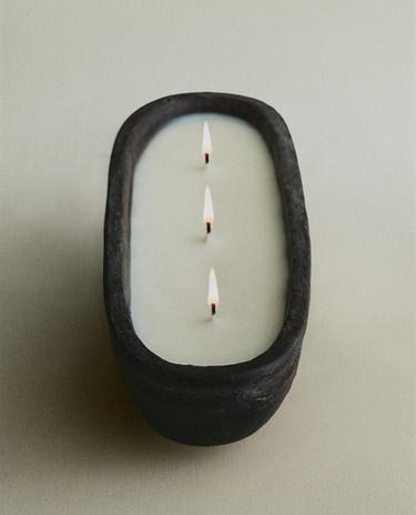 (600 GR) LEATHER AMBER 香氛蜡烛