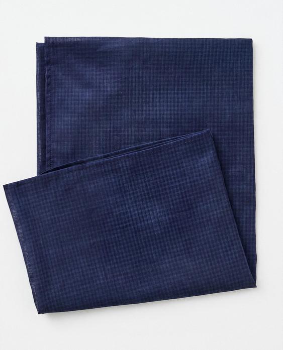 GINGHAM COTTON BEACH PAREO SCARF