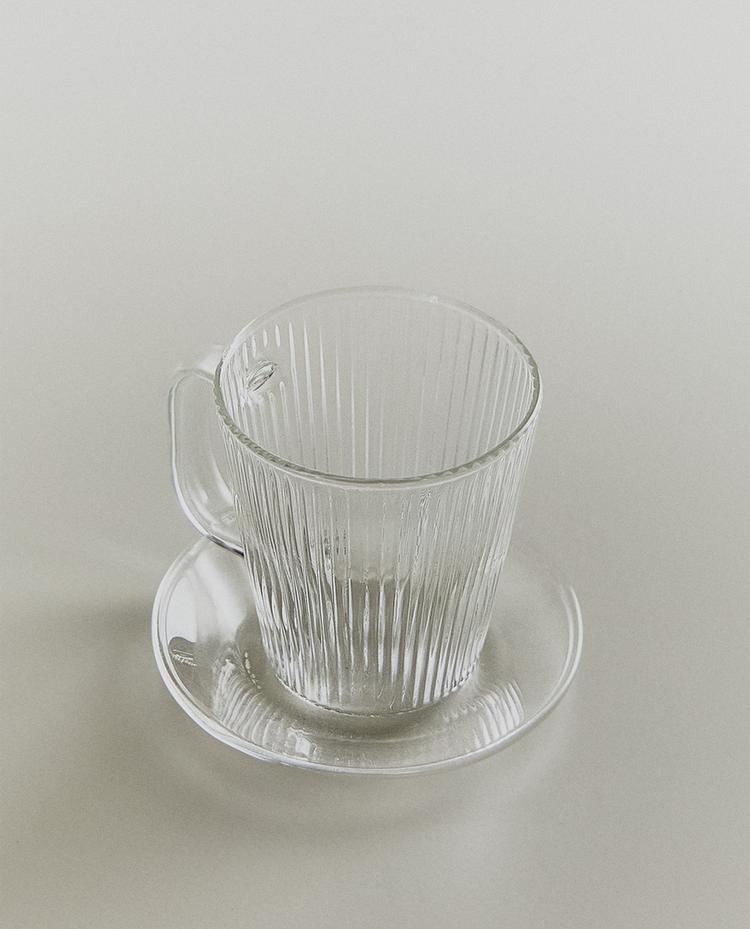 硼硅玻璃咖啡杯配杯碟