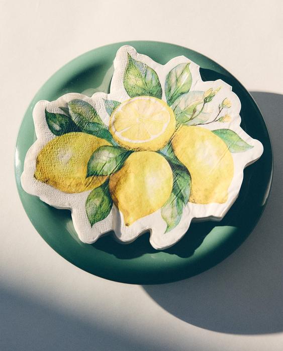PACK OF LEMON PAPER NAPKINS (PACK OF 20)