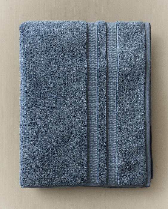超柔双镶边浴室毛巾