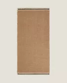 条纹黄麻地毯