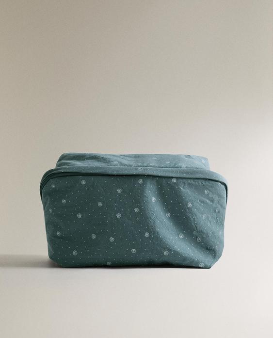 CHILDREN'S LEAF PRINT COTTON WASH BAG