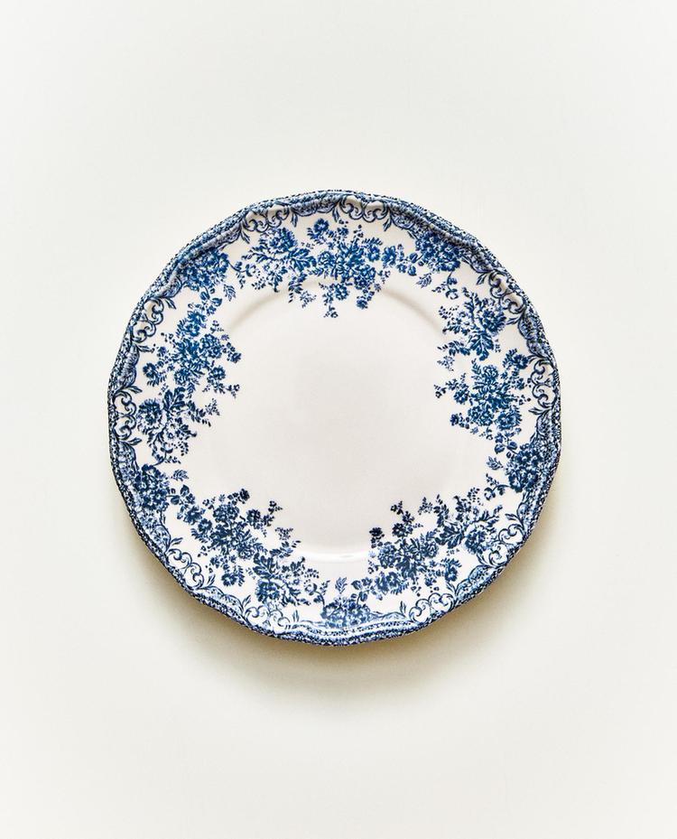 FLORAL EARTHENWARE SIDE PLATE