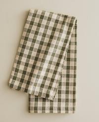PACK OF CHECK NAPKINS WITH TOPSTITCHING (PACK OF 2)