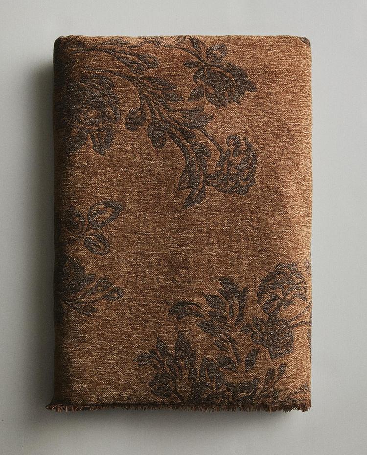 提花雪尼尔毛毯