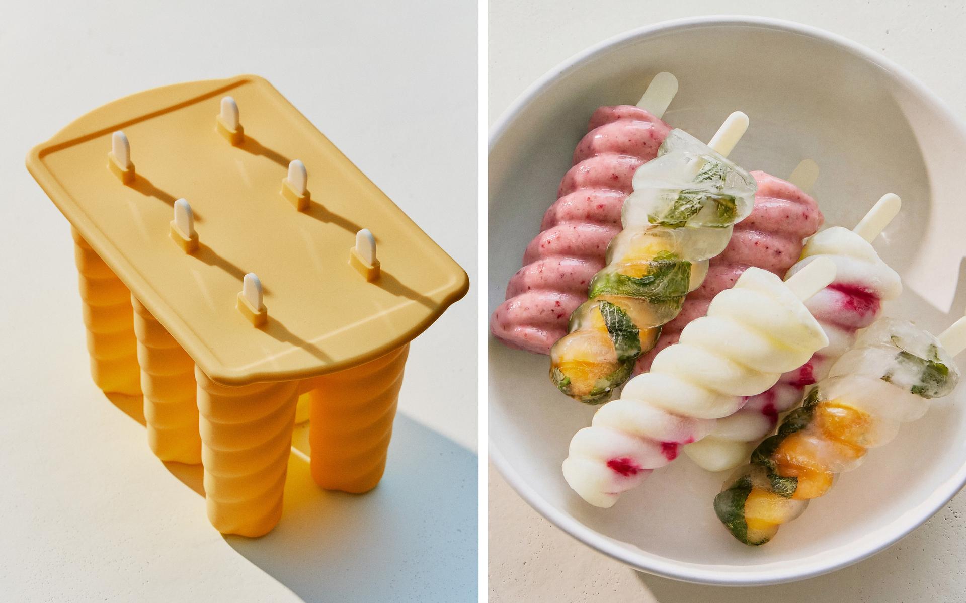 6 SILICONE ICE LOLLY MOULD