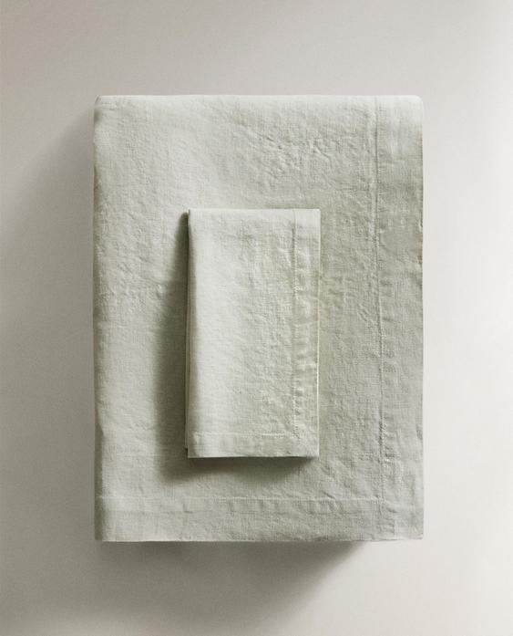 WASHED LINEN TABLECLOTH
