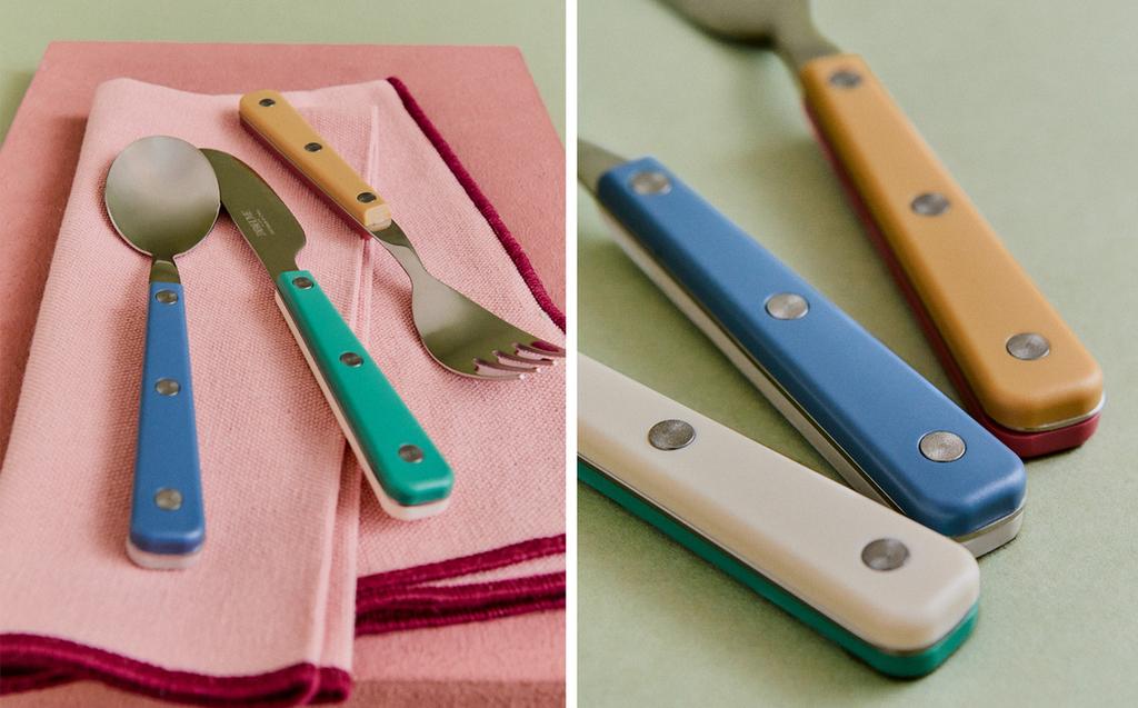 KIDS' COLOURED CUTLERY SET