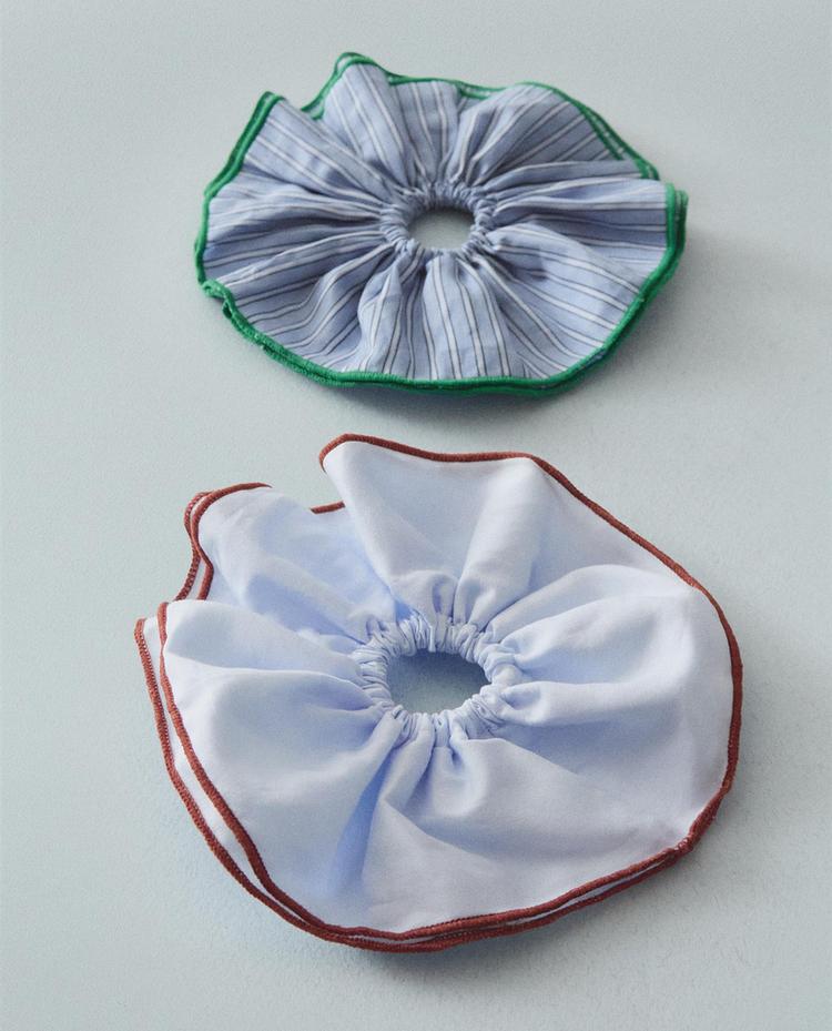 PACK OF CHILDREN'S STRIPED SCRUNCHIES (PACK OF 2)