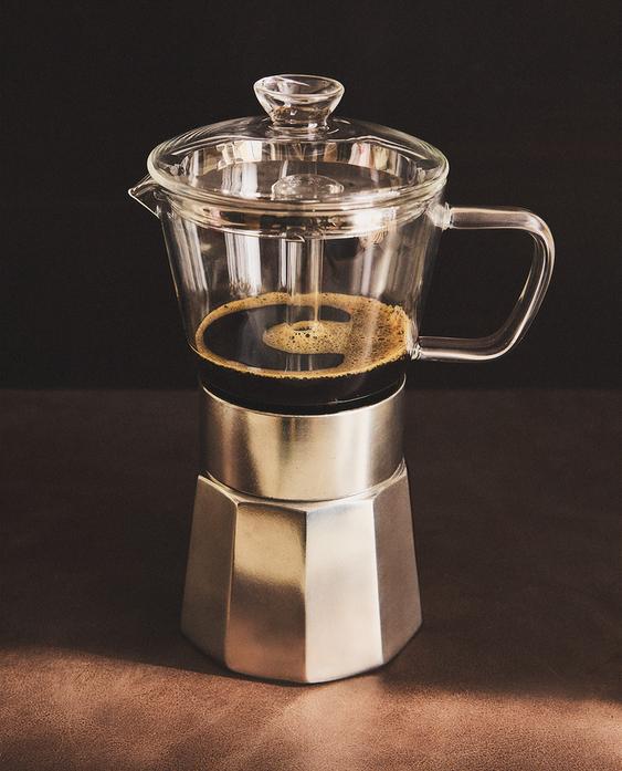 ITALIAN BOROSILICATE 6-CUP COFFEE MAKER