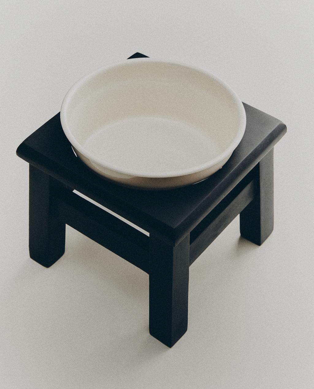 PET FOOD BOWL WITH STAND