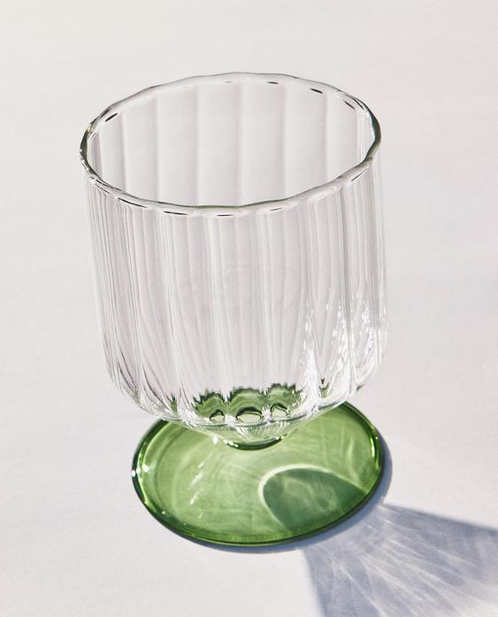 彩色硼硅玻璃高脚杯