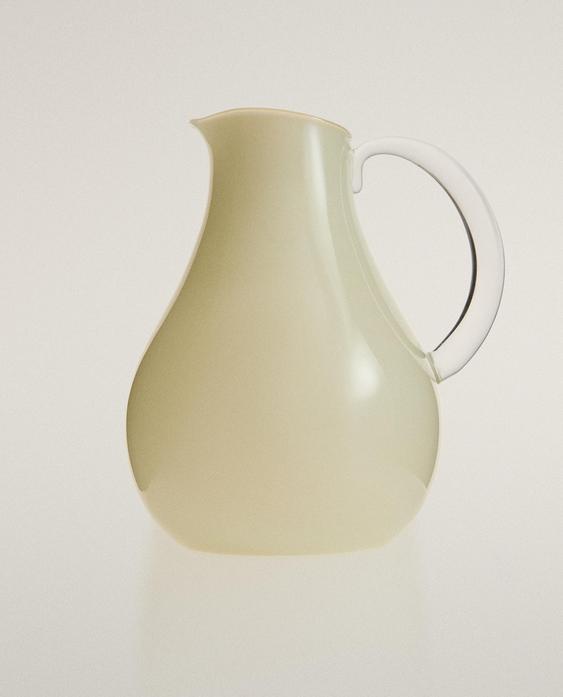 COLOURED BOROSILICATE JUG