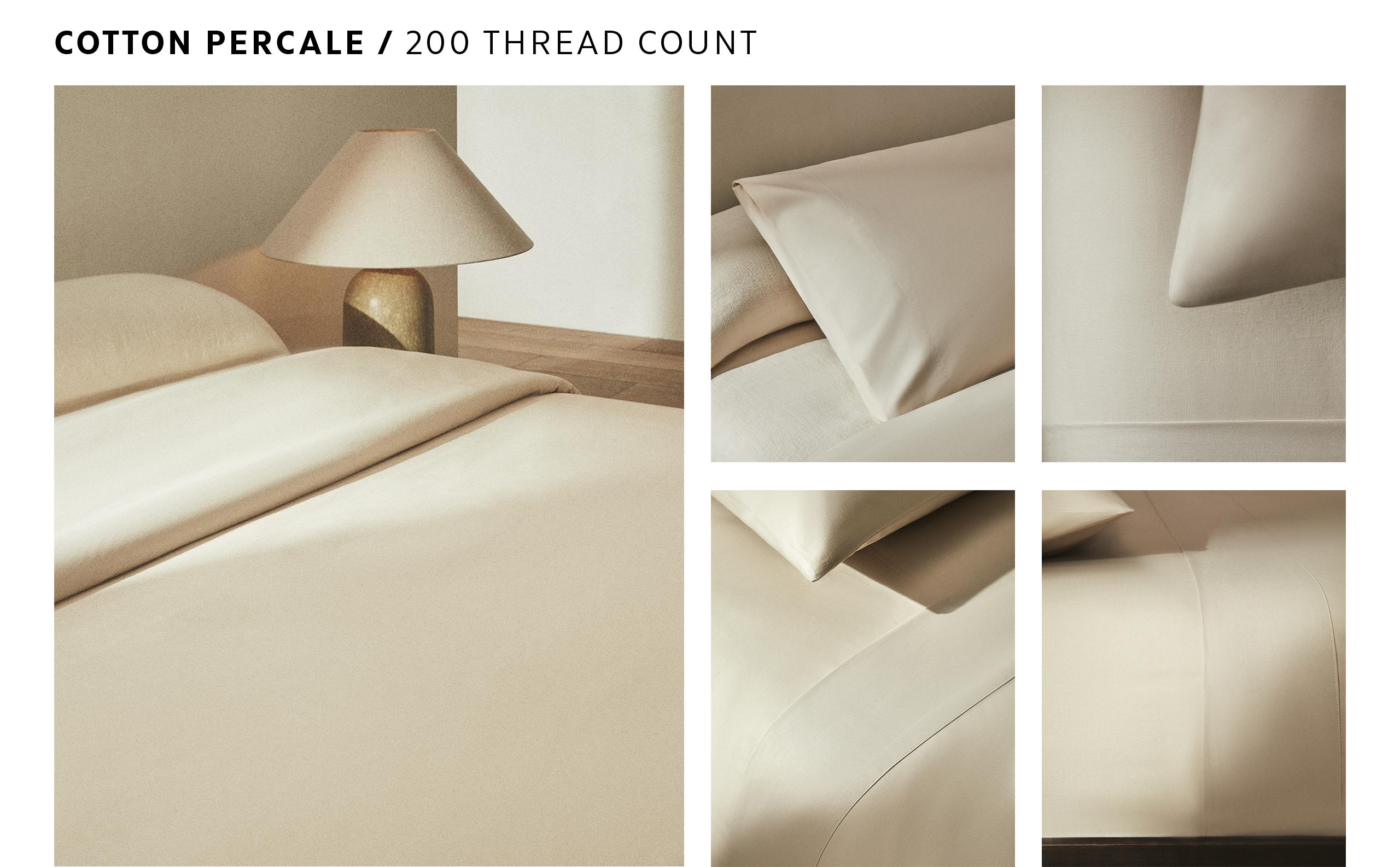 (200 THREAD COUNT) SET OF PERCALE SHEETS