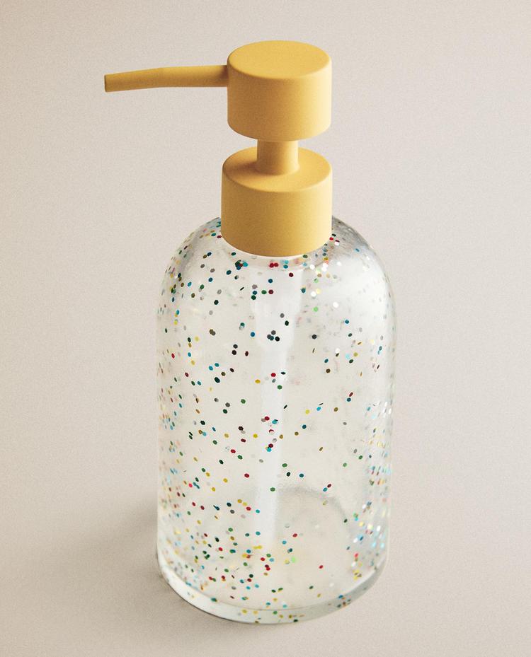 GLITTER RESIN SOAP DISPENSER