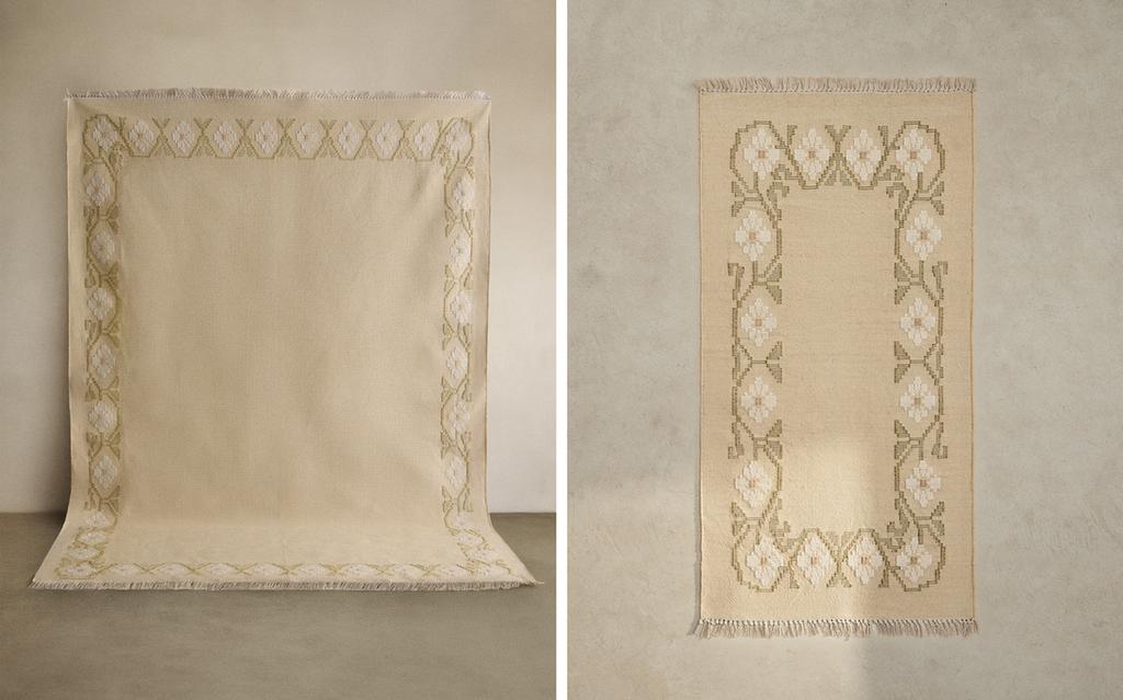 FLORAL JACQUARD RUG