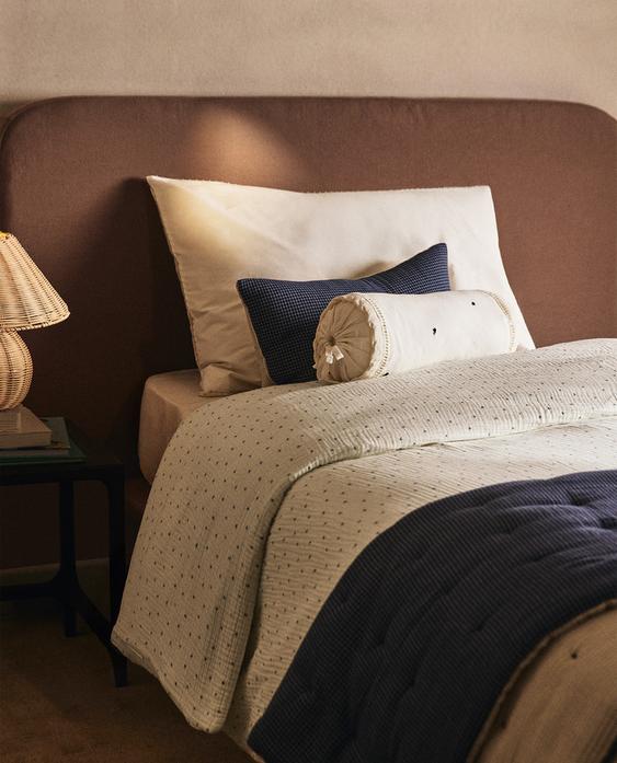 KIDS' DOTTED COTTON DUVET COVER