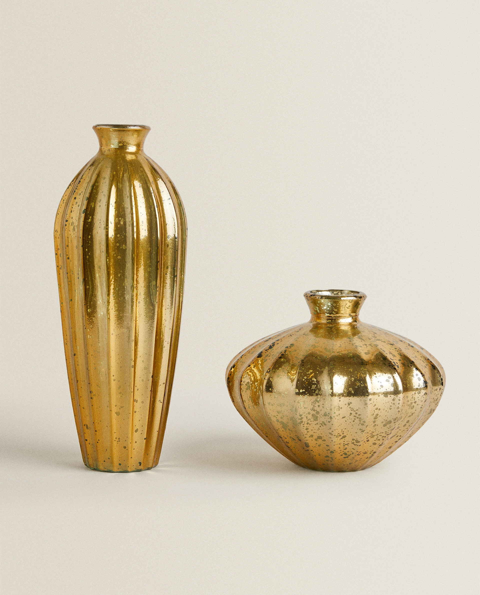 丝光效果玻璃花瓶 花瓶 装饰品 卧室 Zara Home Mainland China 中国大陆