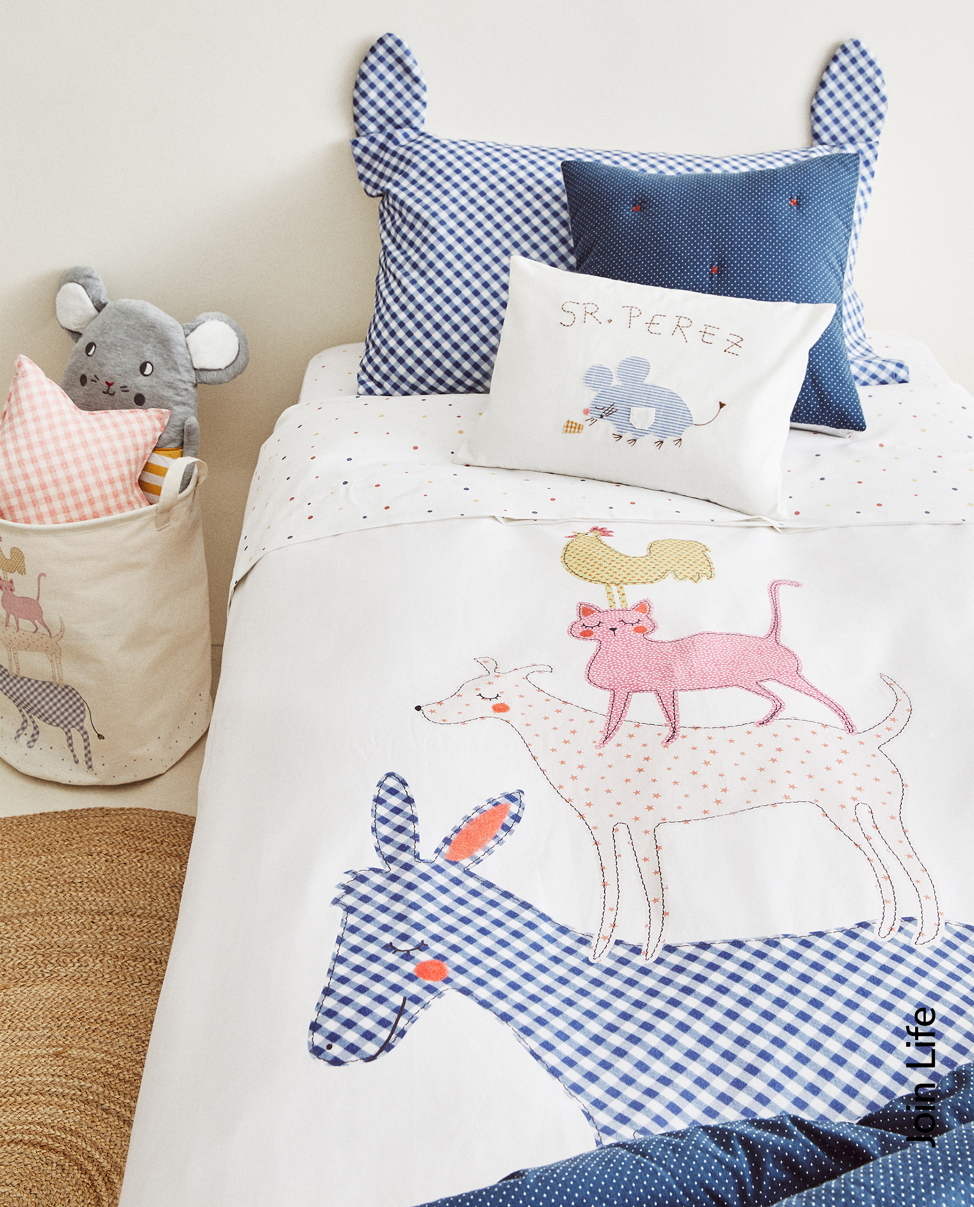 Animal Stack Print Duvet Cover Kids New In Zara Home
