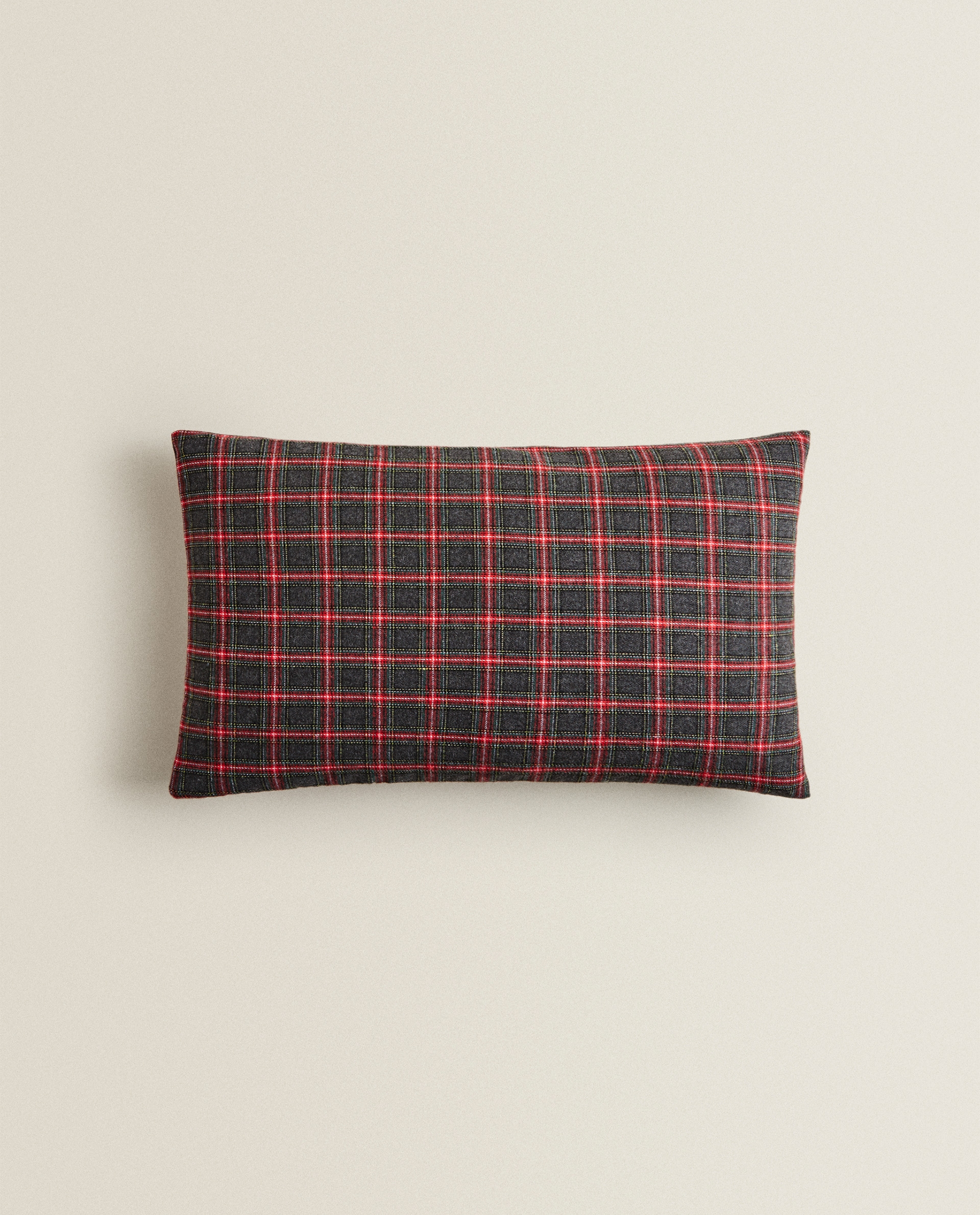 checked cushion covers