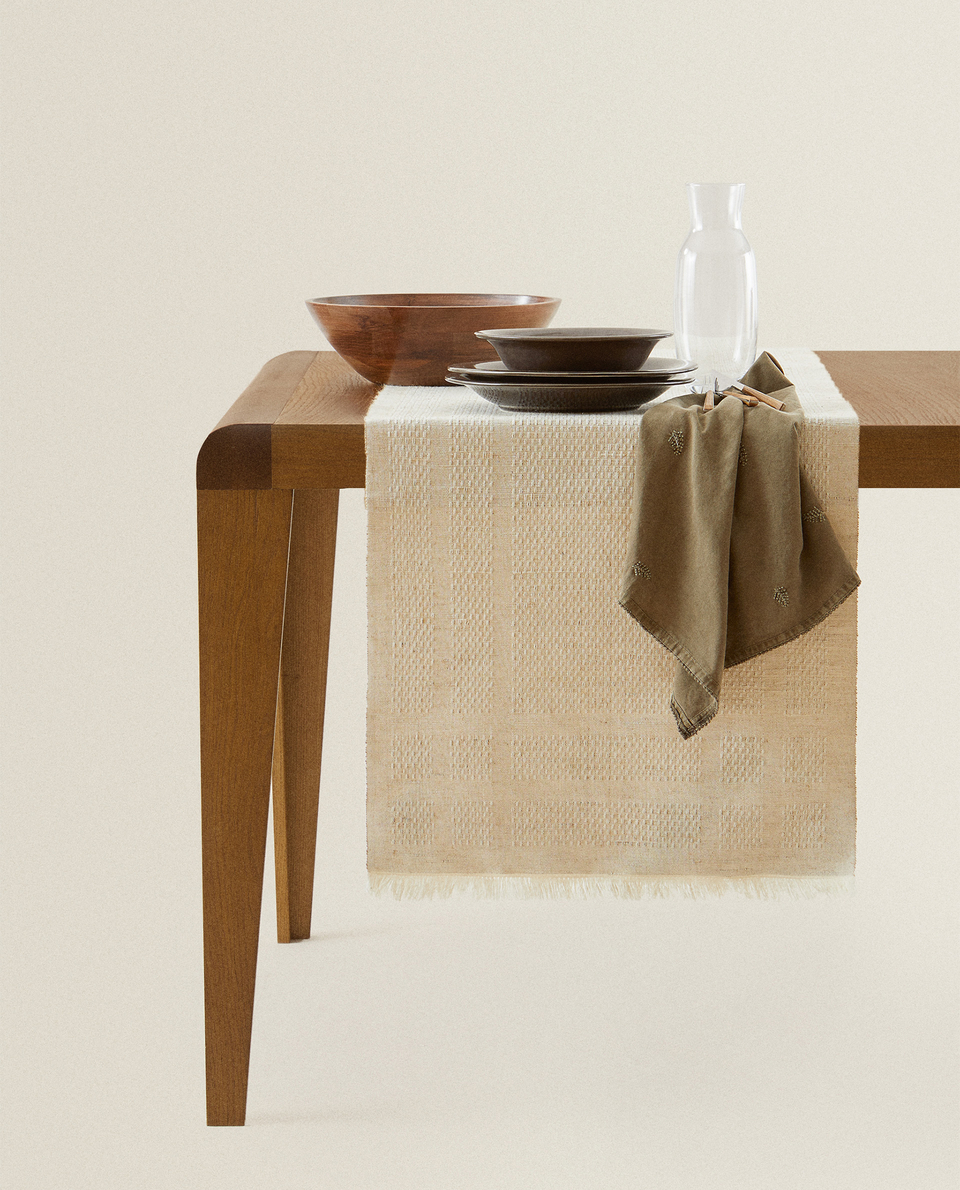 Rustic Table Runner Table Runners Table Linens Dining Zara Home