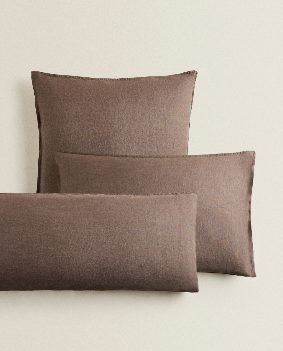 (140 GSM) WASHED LINEN PILLOWCASE