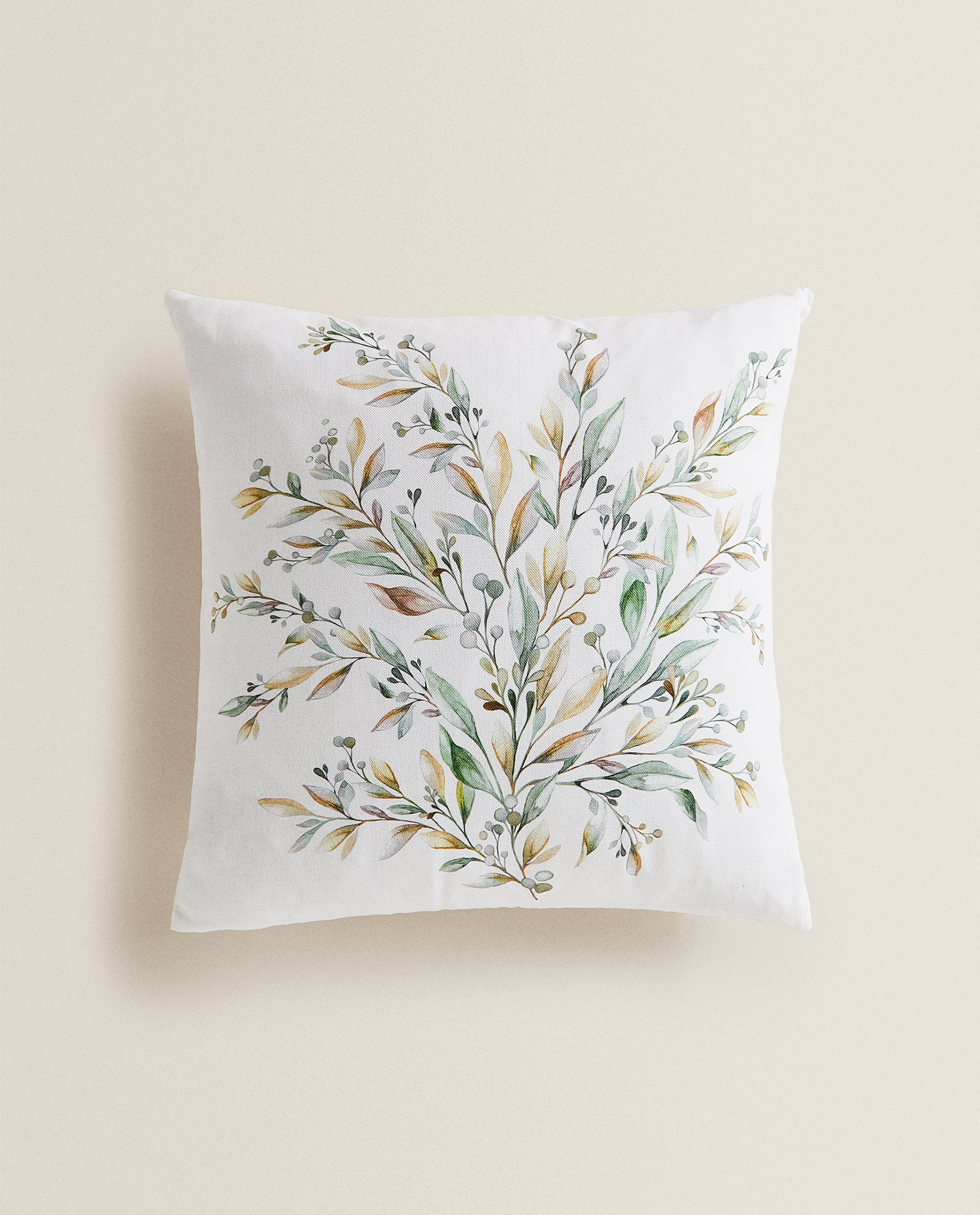 leaf print cushion covers