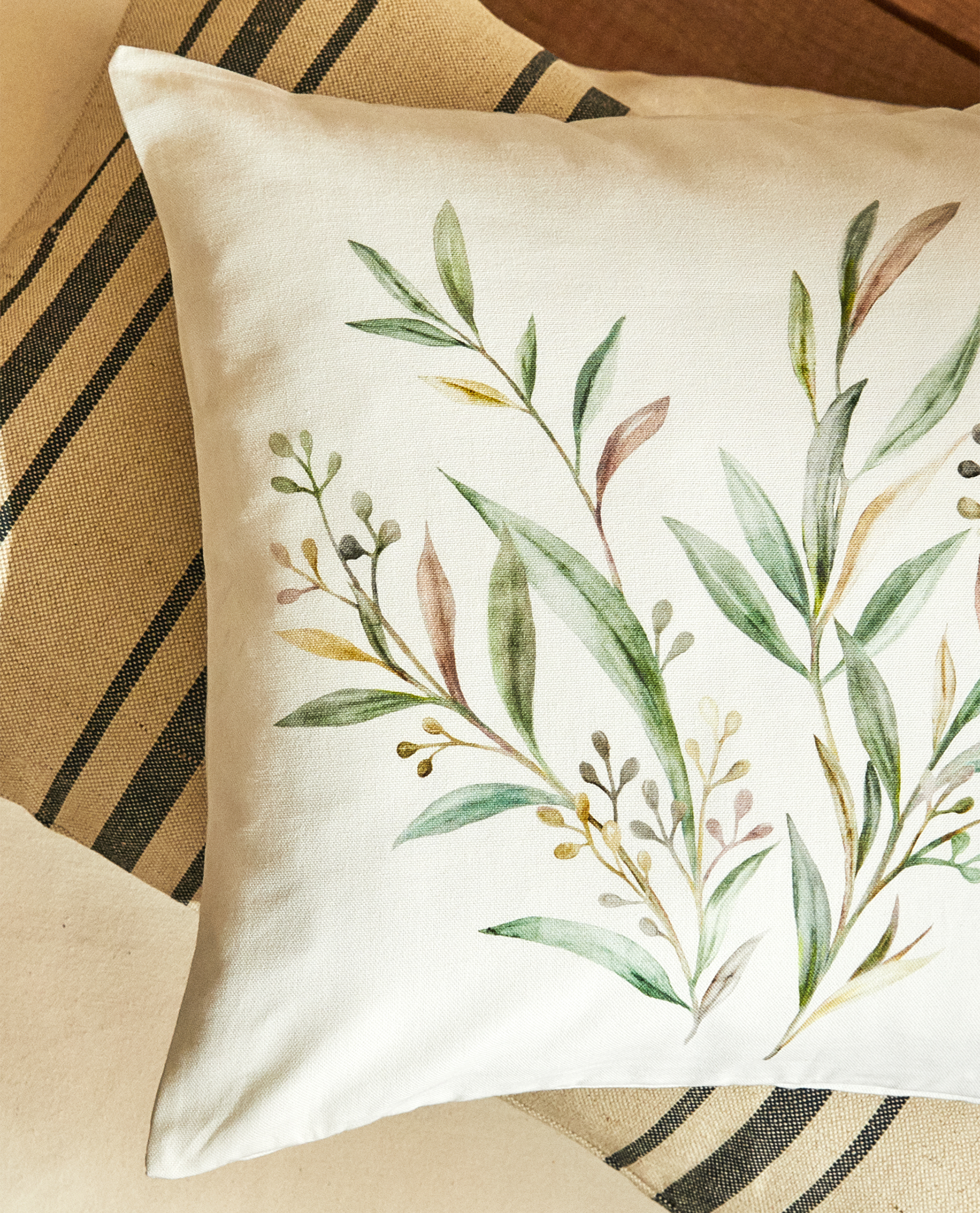 olive cushion covers