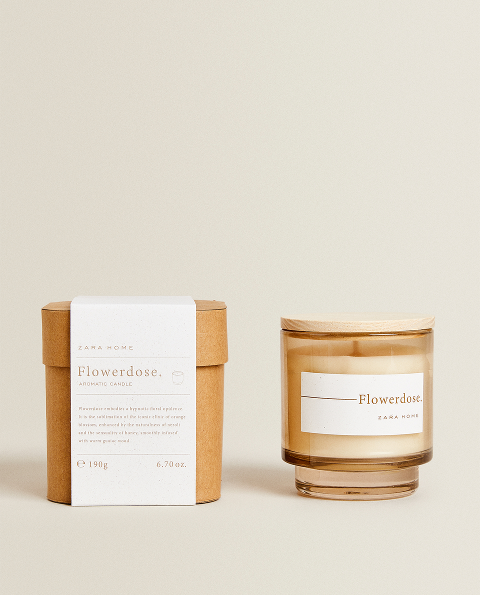 (190 G) FLOWERDOSE SCENTED CANDLE