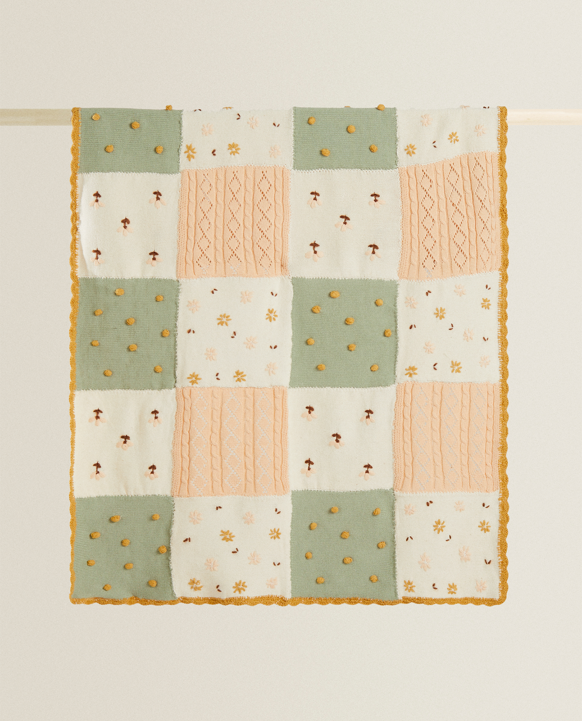 Patchwork Blanket Kids New In New Aw21 Collection Zara Home Patchwork Blanket Kids New In New Aw21 Collection Zara Home