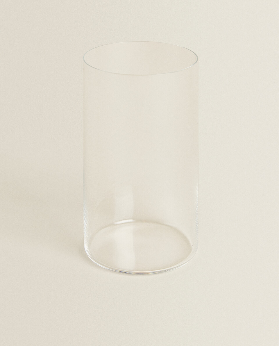 直筒设计晶体玻璃无酒精饮料杯