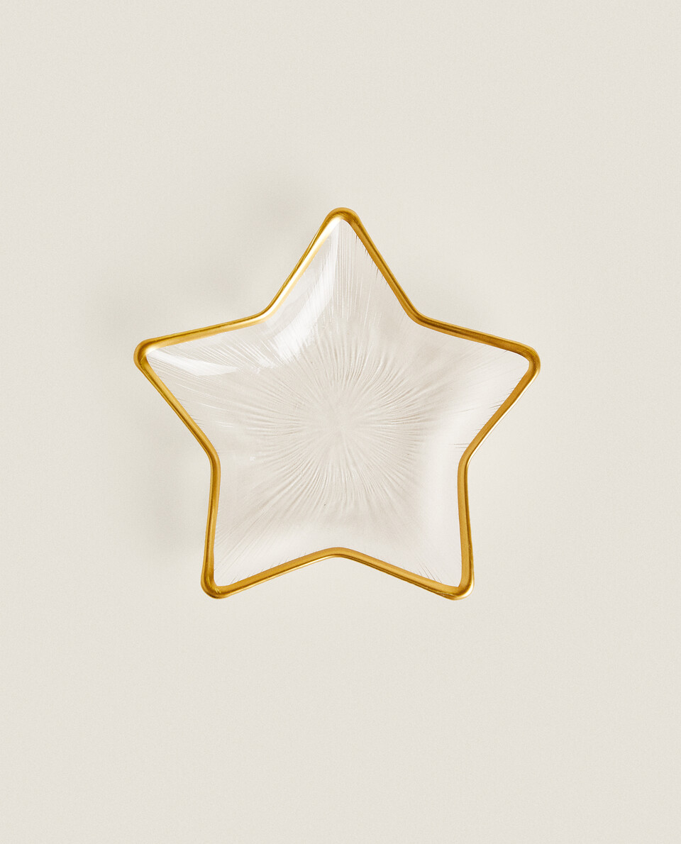 GOLD-RIMMED STAR BOWL