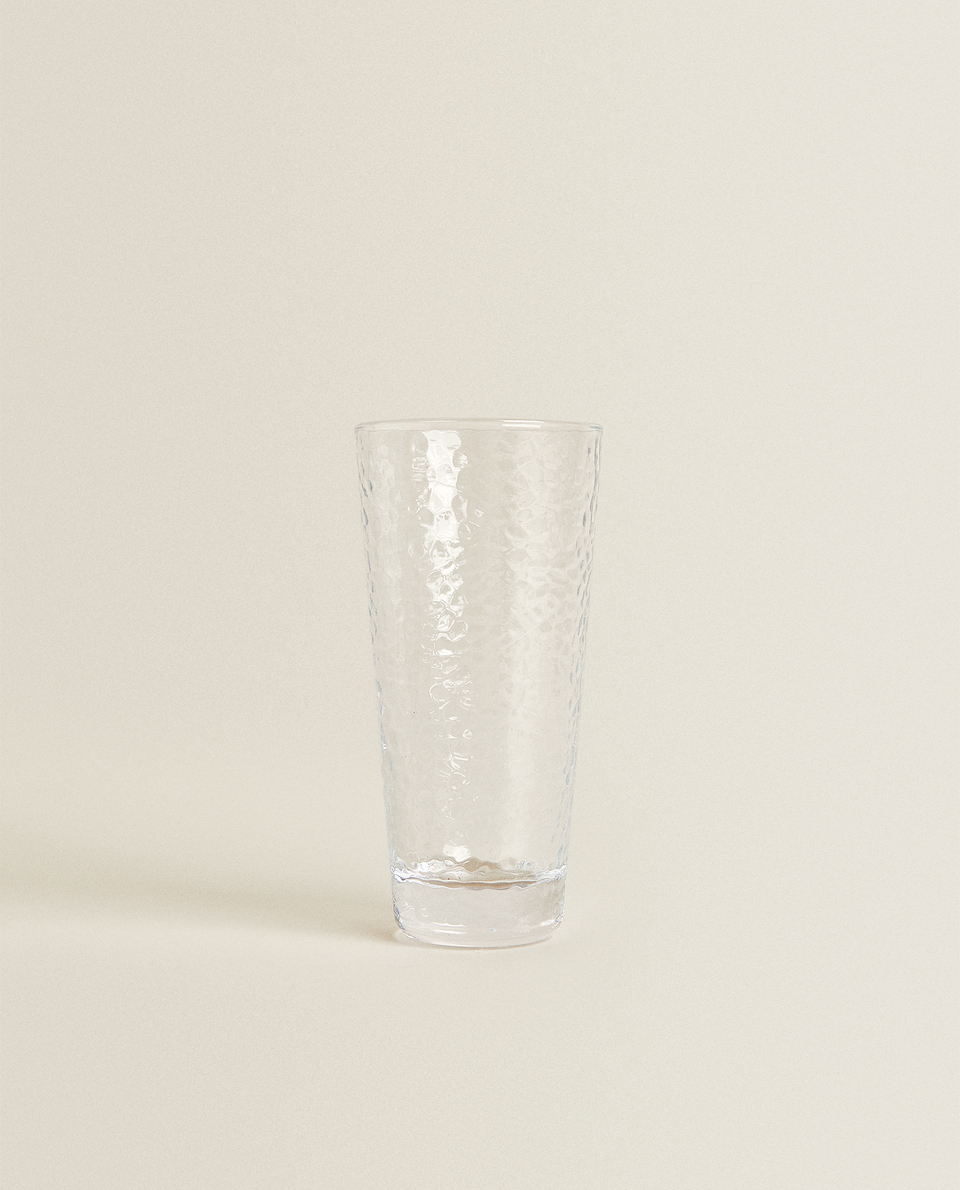 浮雕玻璃饮料杯