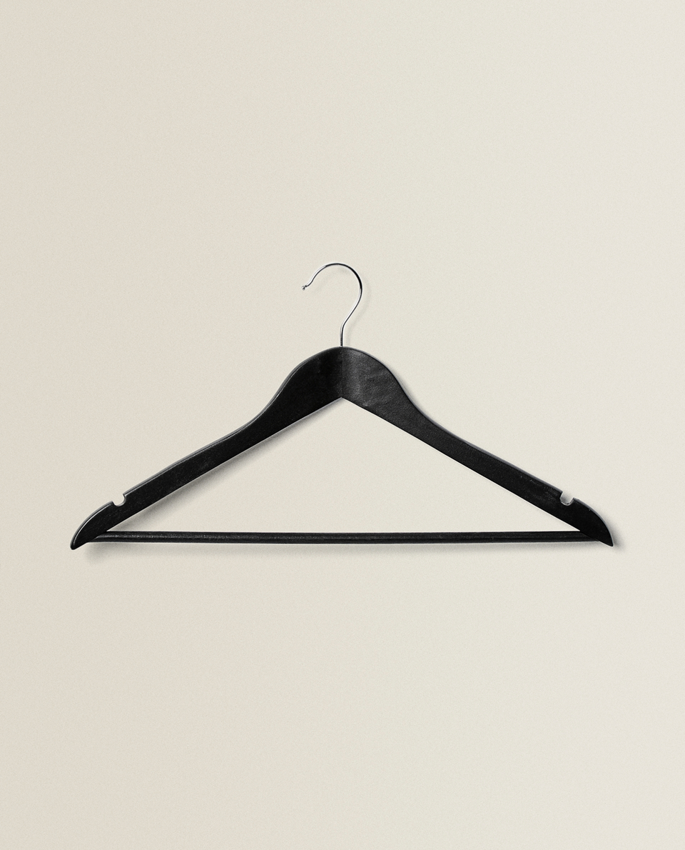 LACQUERED WOODEN HANGER (SET OF 3)