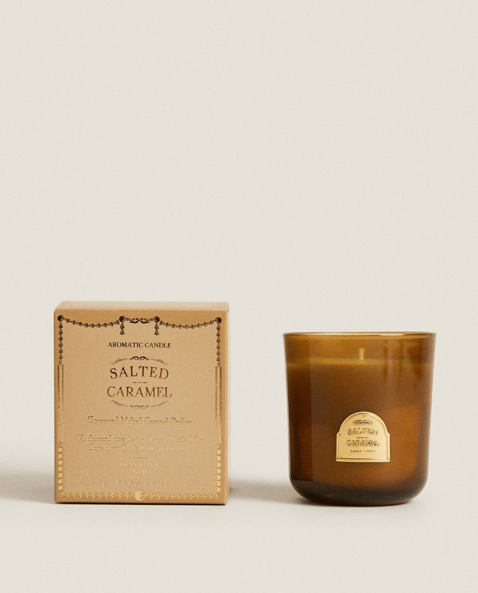(180 G) SALTED CARAMEL SCENTED CANDLE