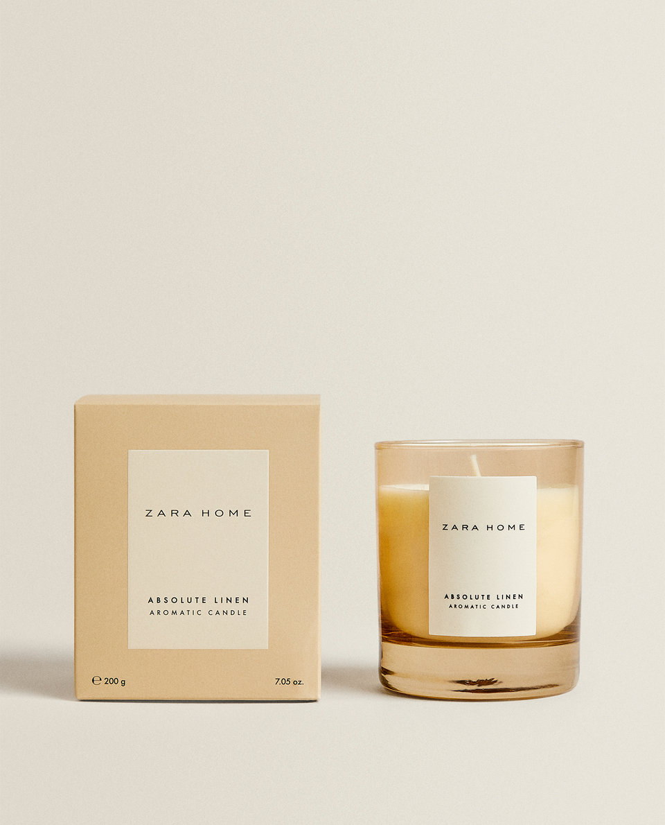 (200 G) ABSOLUTE LINEN SCENTED CANDLE